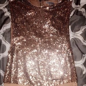 charlotte russe rose gold / gold body suit !!!